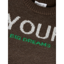 NAME IT Striktrøje Noah Chocolate Brown